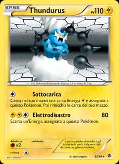 Thundurus card in Italian