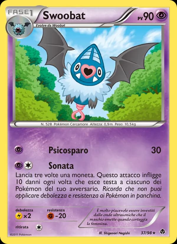 Swoobat card in Italian