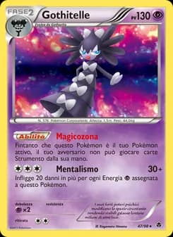 Gothitelle card in Italian