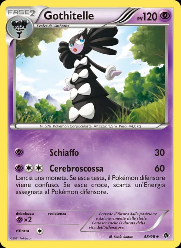 Gothitelle card in Italian
