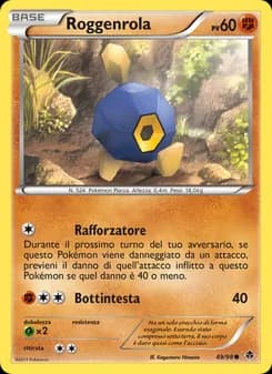 Roggenrola card in Italian