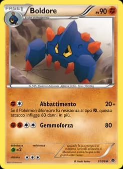 Boldore card in Italian