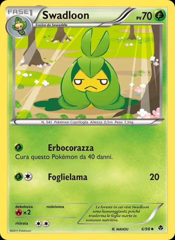 Swadloon card in Italian
