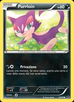 Purrloin card in Italian
