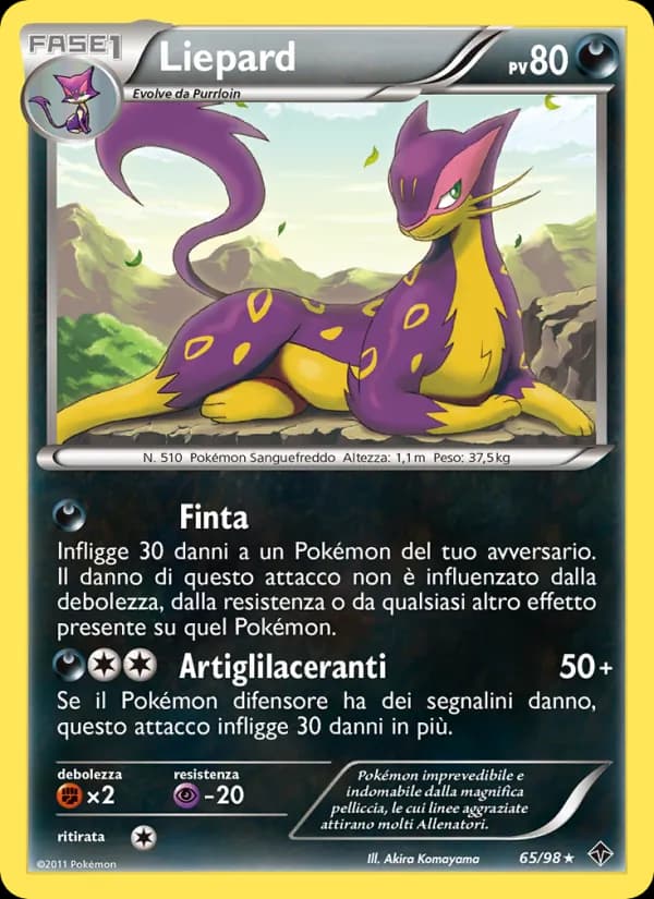 Liepard card in Italian