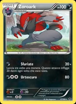 Zoroark card in Italian