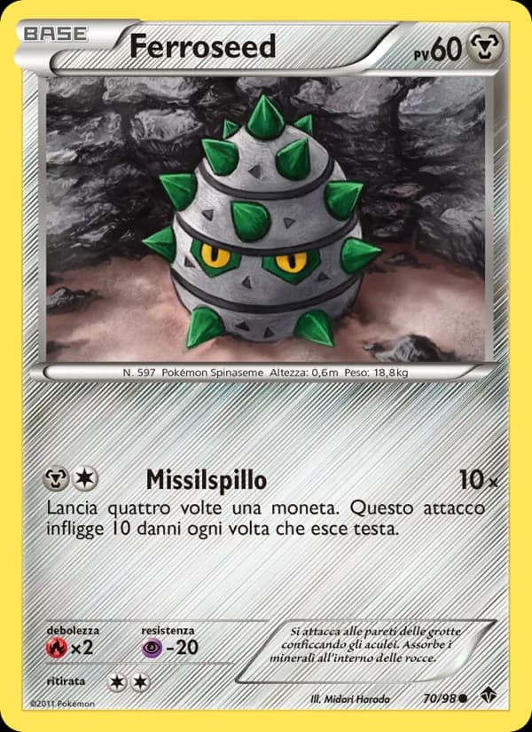 Ferroseed card in Italian