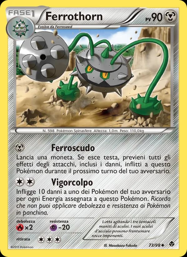 Ferrothorn card in Italian