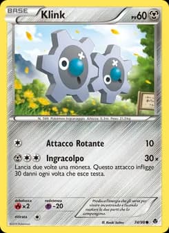 Klink card in Italian