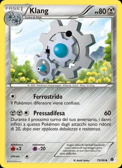 Klang card in Italian