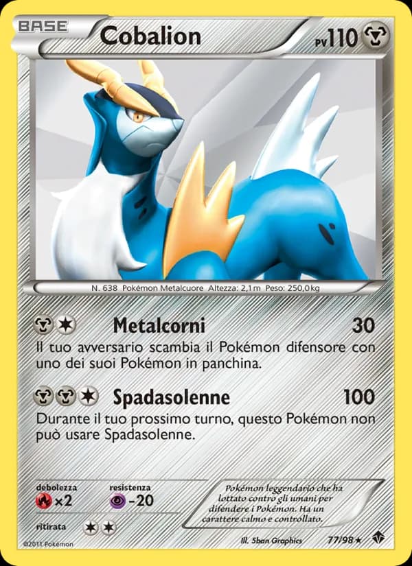Cobalion card in Italian