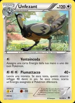 Unfezant card in Italian