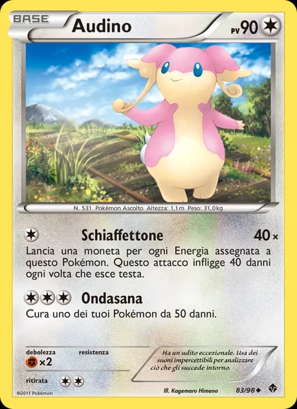 Audino card in Italian