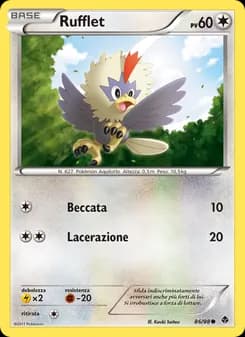 Rufflet card in Italian