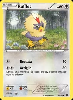 Rufflet card in Italian
