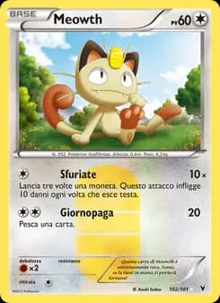 Meowth card in Italian