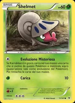 Shelmet card in Italian