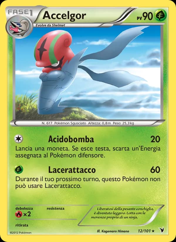 Accelgor card in Italian