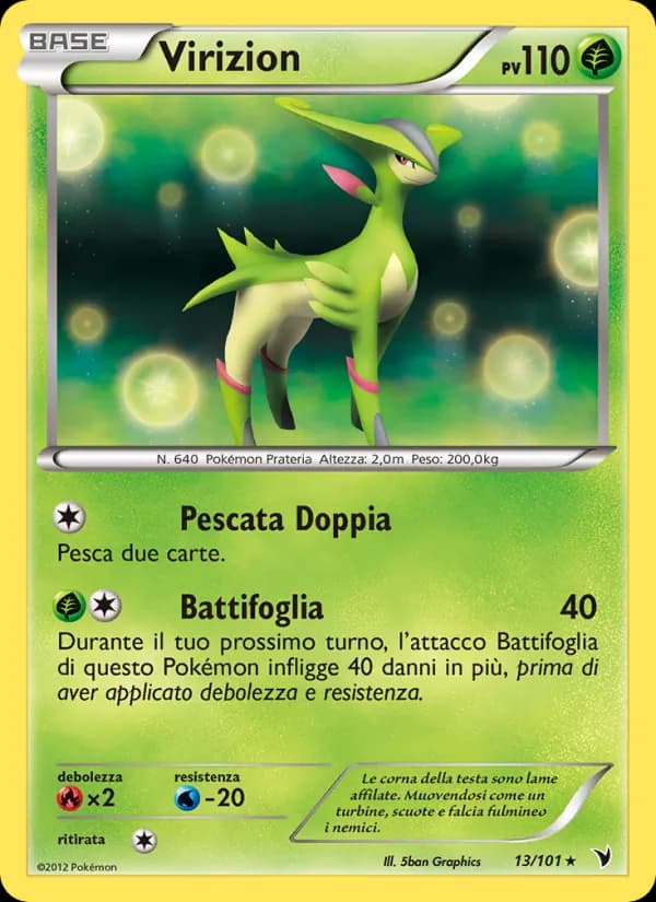 Virizion card in Italian