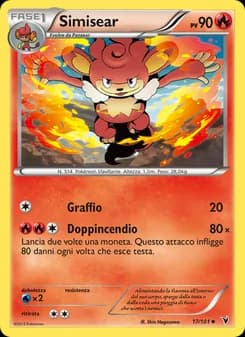 Simisear card in Italian