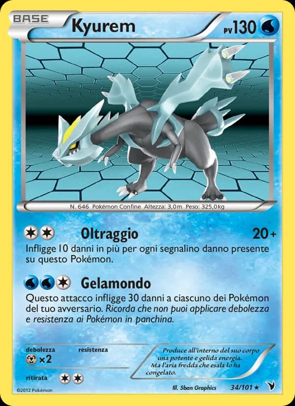 Kyurem card in Italian