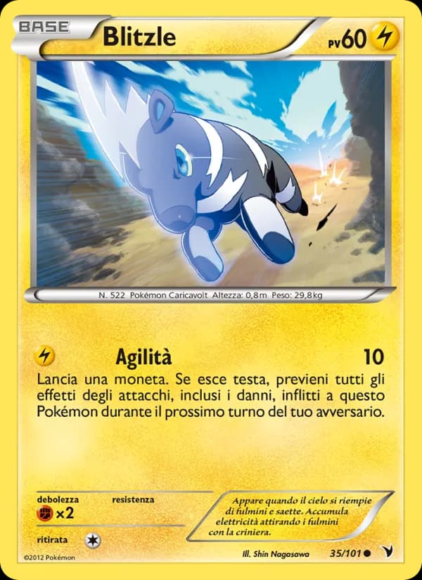 Blitzle card in Italian