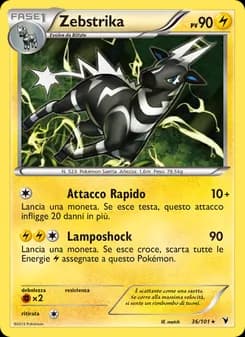 Zebstrika card in Italian