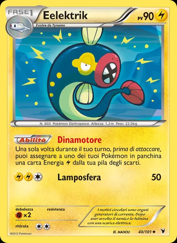 Eelektrik card in Italian