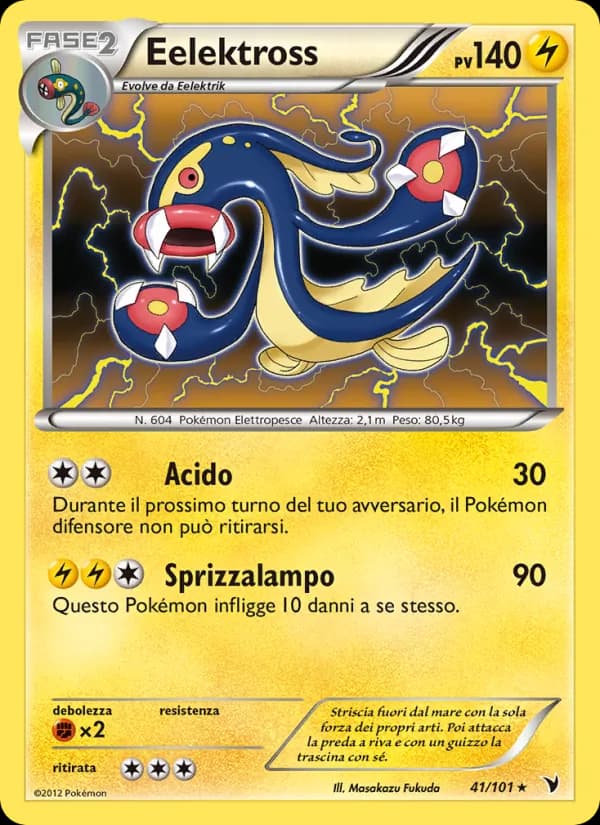 Eelektross card in Italian