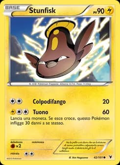Stunfisk card in Italian