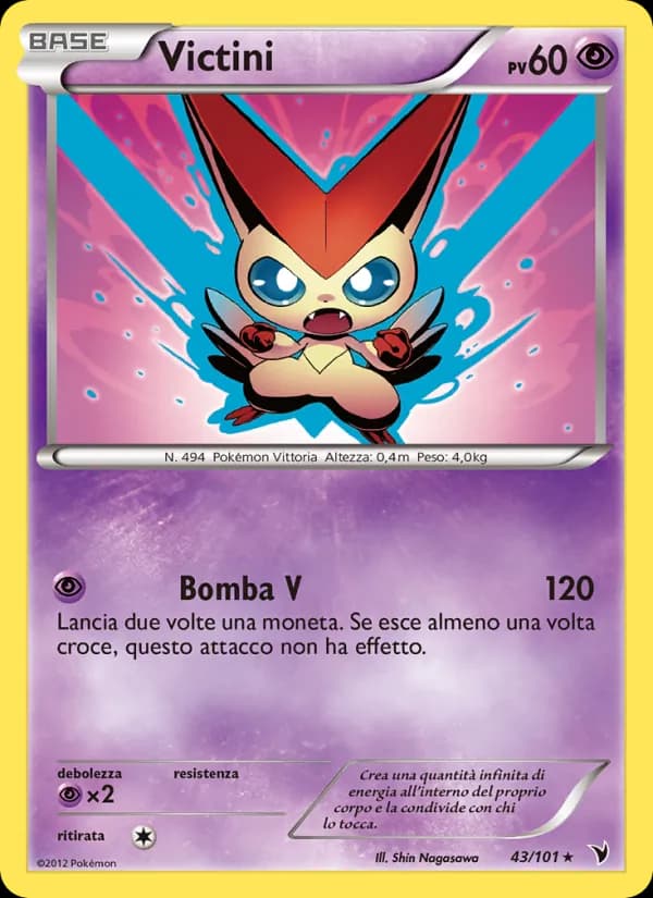 Victini card in Italian