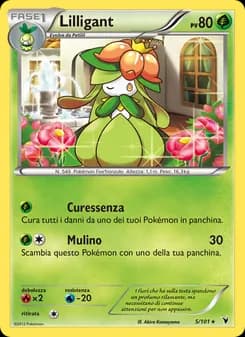 Lilligant card in Italian
