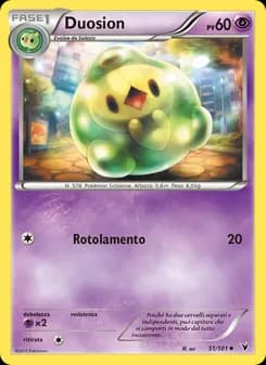 Duosion card in Italian