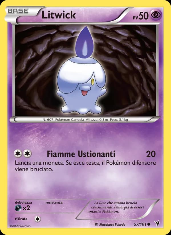 Litwick card in Italian