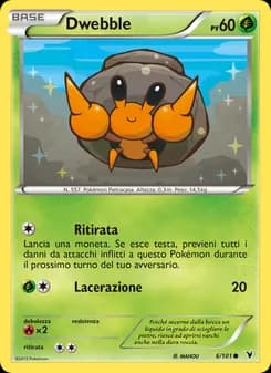 Dwebble card in Italian