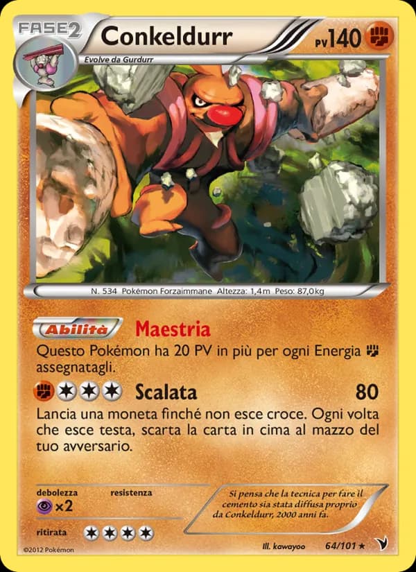Conkeldurr card in Italian
