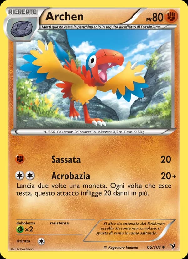 Archen card in Italian