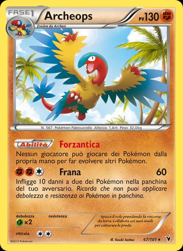 Archeops card in Italian