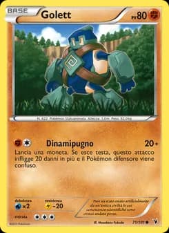 Golett card in Italian