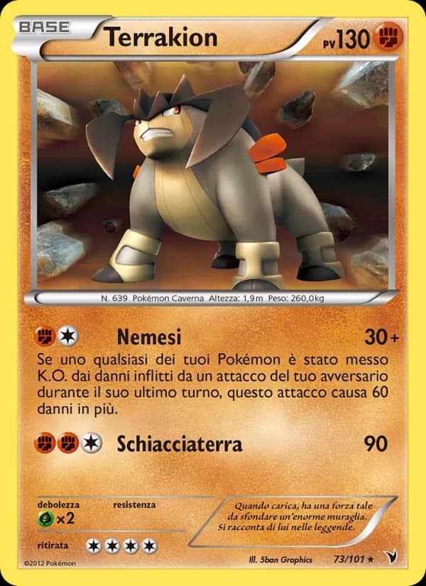 Terrakion card in Italian
