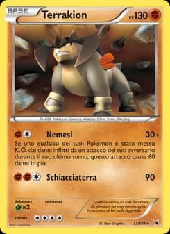 Terrakion card in Italian