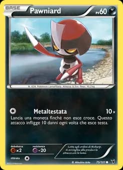 Pawniard card in Italian
