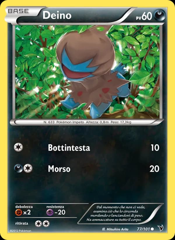 Deino card in Italian