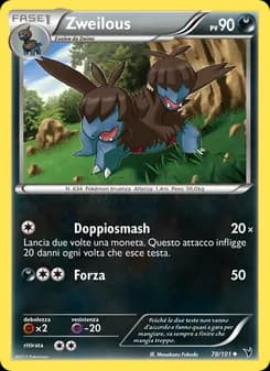 Zweilous card in Italian