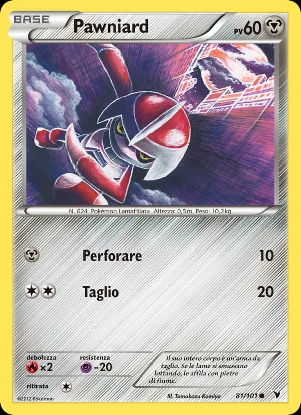 Pawniard card in Italian
