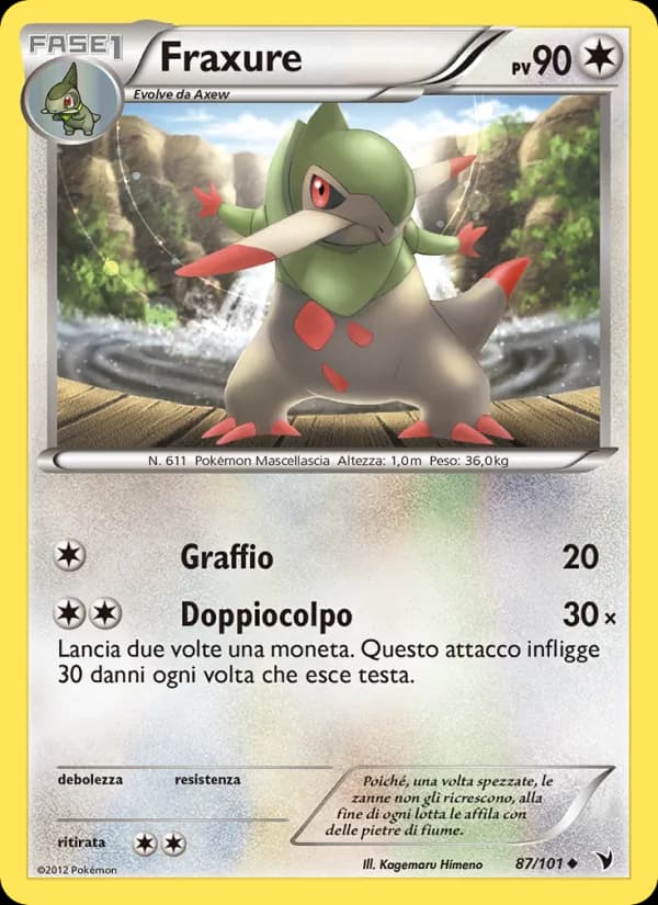 Fraxure card in Italian