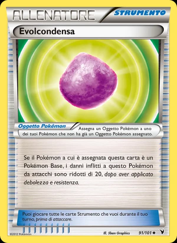 Evolcondensa card in Italian
