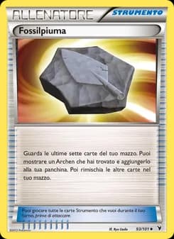 Fossilpiuma card in Italian
