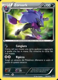 Zoroark card in Italian
