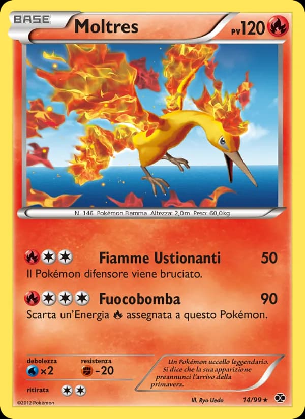 Moltres card in Italian